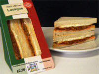 Sandwich lasagne en Angleterre