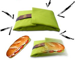 L'emballage à sandwich réutilisable