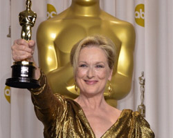Meryl Streep fête son Oscar avec un hamburger
