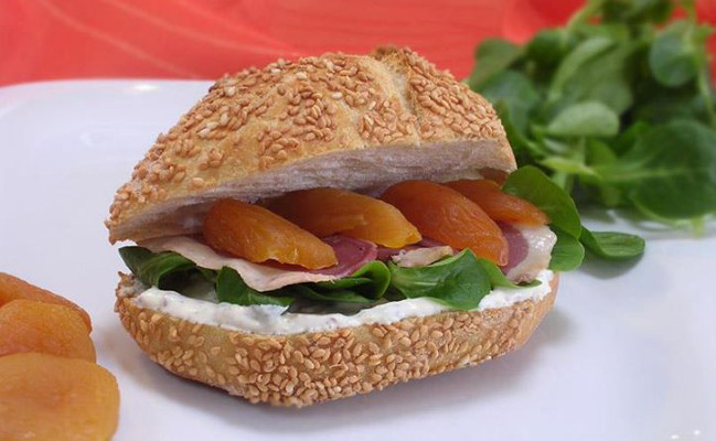 Recette Sandwich de canard à l'abricot