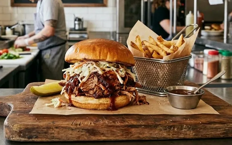 pulled pork sandwich