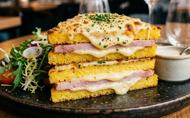 croque polenta