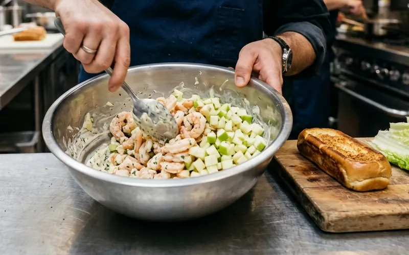 préparation crevettes-roll