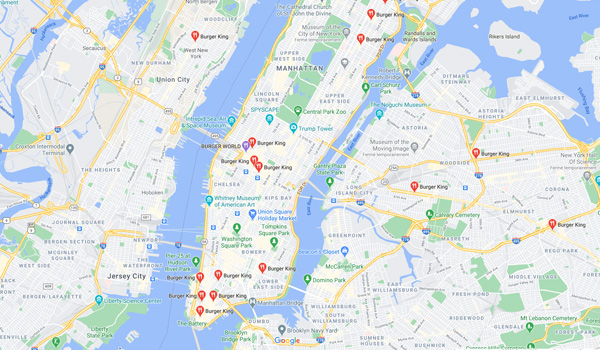 Aux USA, commandez chez Burger King depuis Google Maps