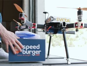 A Nice, des drones livrent déjà les burgers