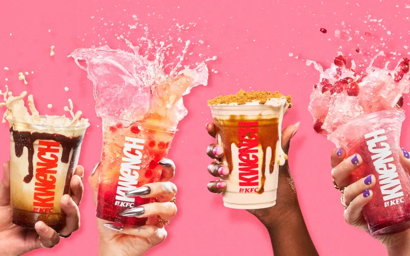 KFC dévoile sa gamme de boissons baptisée KWENCH