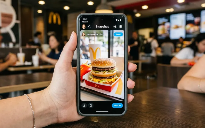 McDo et Snapchat, un partenariat étonnant pour séduire une jeune clientèle 