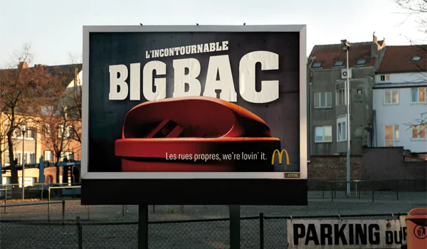 McDonald's fait la pub de ses poubelles en Belgique