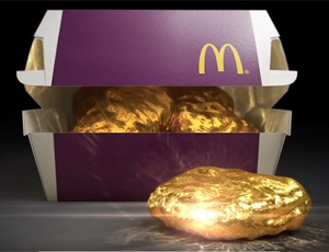 Au Japon, McDo cache un nugget en or !