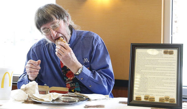 Record : un américain mange son 30.000ème burger