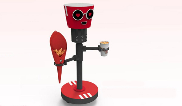 KFC présente son robot qui porte votre repas
