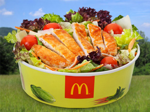 La salade de McDo plus grasse que les burgers