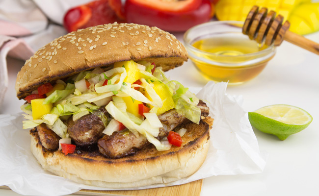 Burger Mahi-Mahi : recette de hamburger au poisson et à la mangue