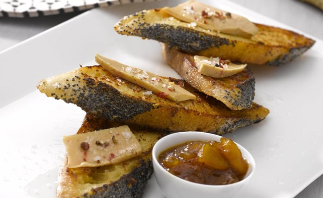 Recette Pain perdu au foie gras