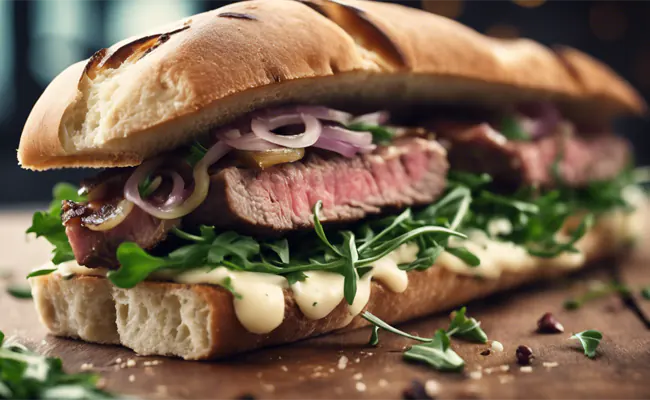 Sandwich Ricain : recette au steak de boeuf et mayonnaise à l'ail