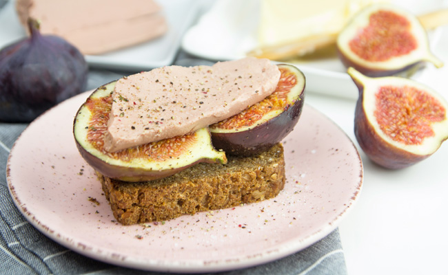 Tartine de foie gras aux figues
