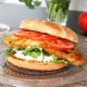 Burger de Poisson frit